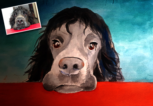 Marinas Puppy WaterColour