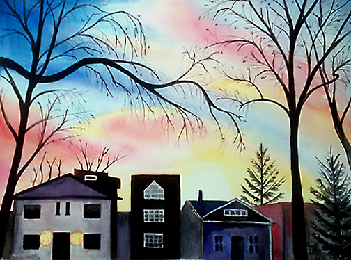 Sunrise Sky at Beaches