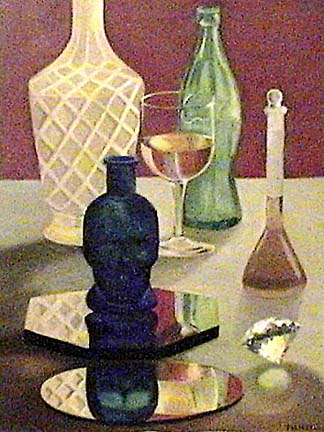 Diamond with Glass Objects